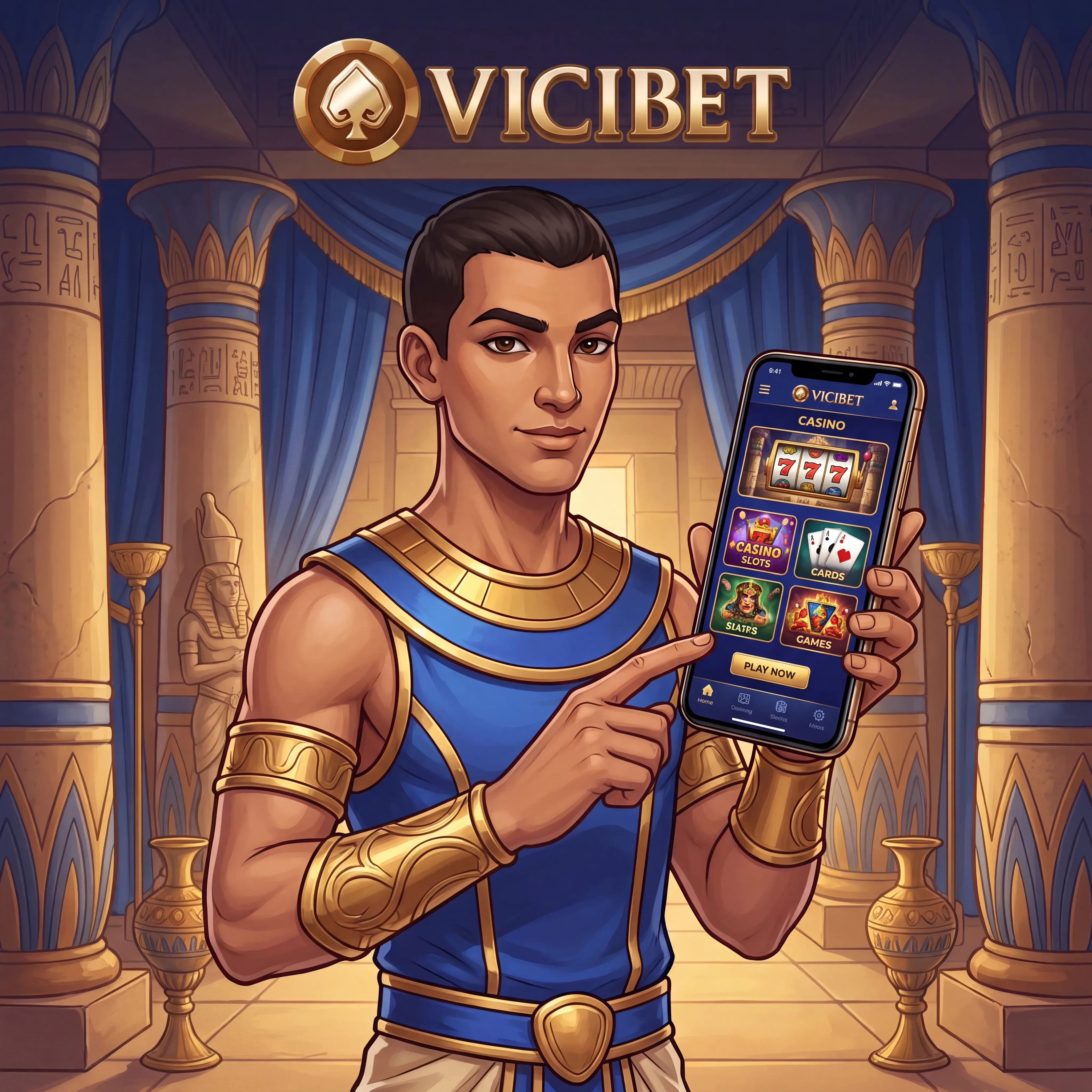 ViciBet piekļuve mobilajā tālrunī